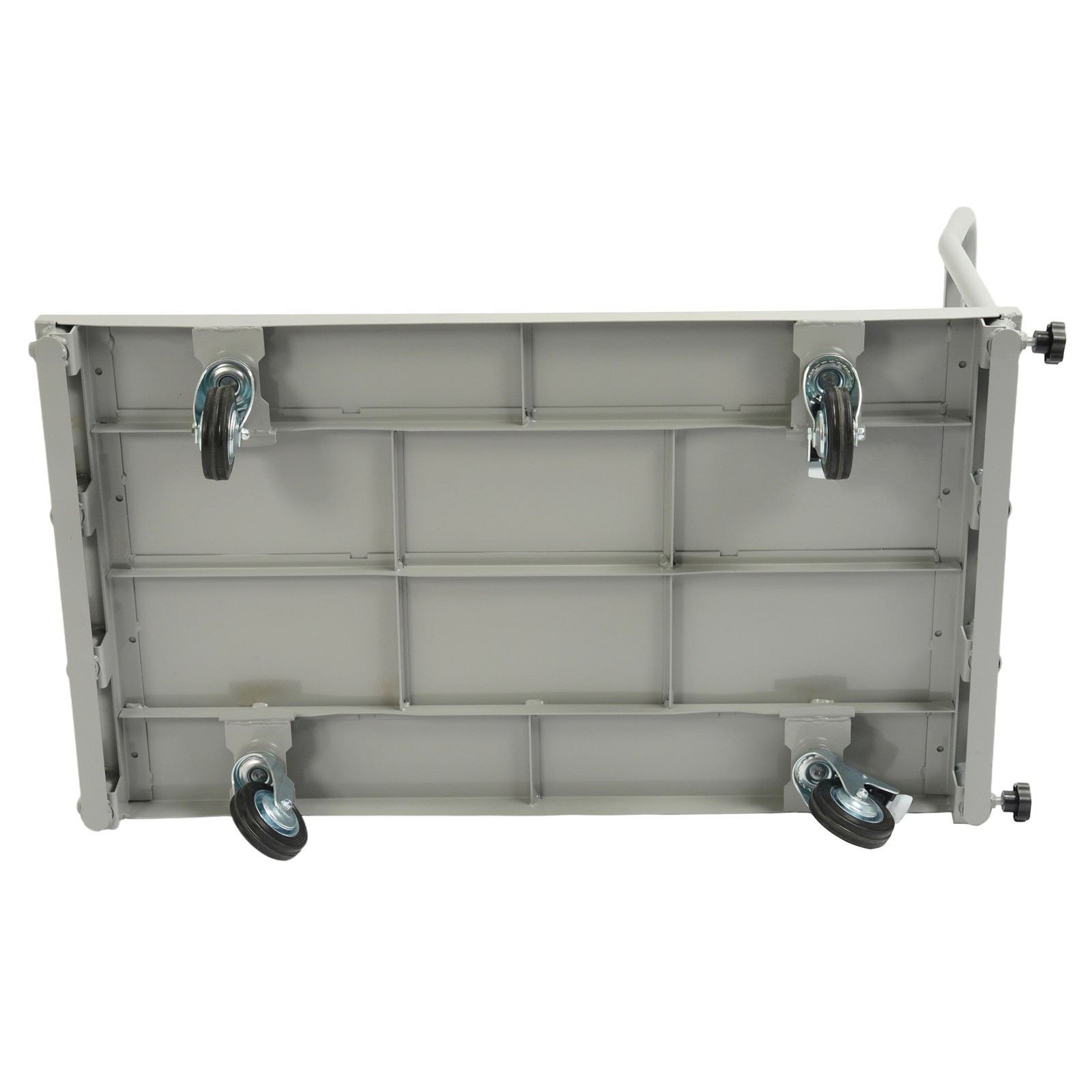 2-in-1 Steel Panel Dolly Drywall Cart 2200lbs Platform Truck Cart with 4 Casters