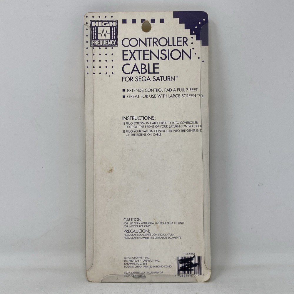 High Frequency Sega Saturn Controller Extension Cable Sealed