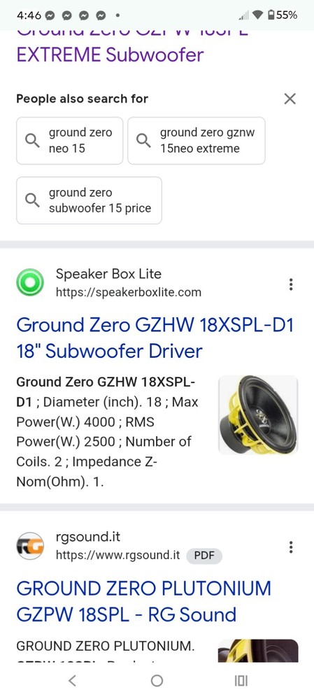 ground zero 18spl dx-1