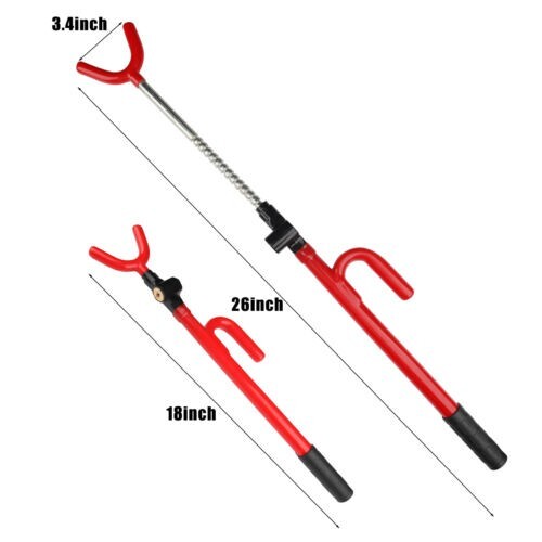 Steering Wheel Lock Twin Hooks Anti Theft Universal Car Van Truck SUV