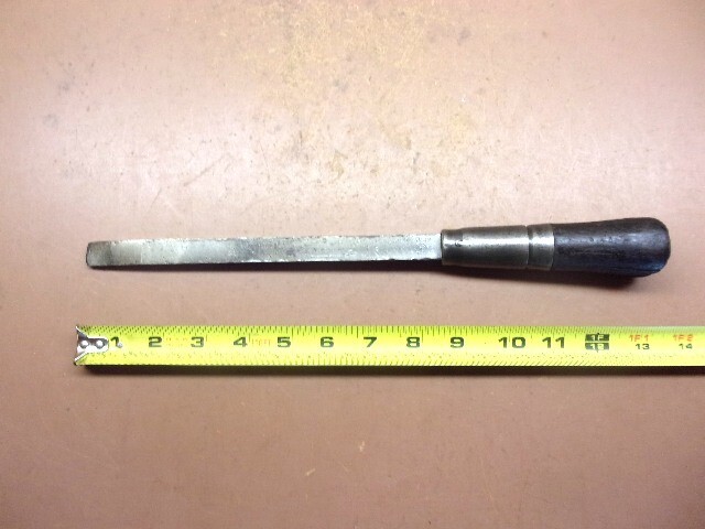 UNIQUE 5/8" STRIKE TANG CHISEL 13 1/2" Long Rugged 3/8" Thick Chisel Tool Clean!
