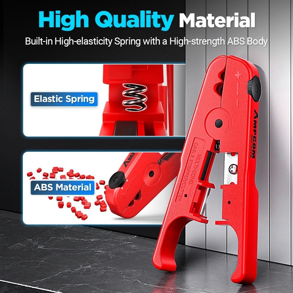 Pro Ethernet Cable Stripper Tool CAT5/CAT6/CAT7 Adjustable Network Wire Cutter
