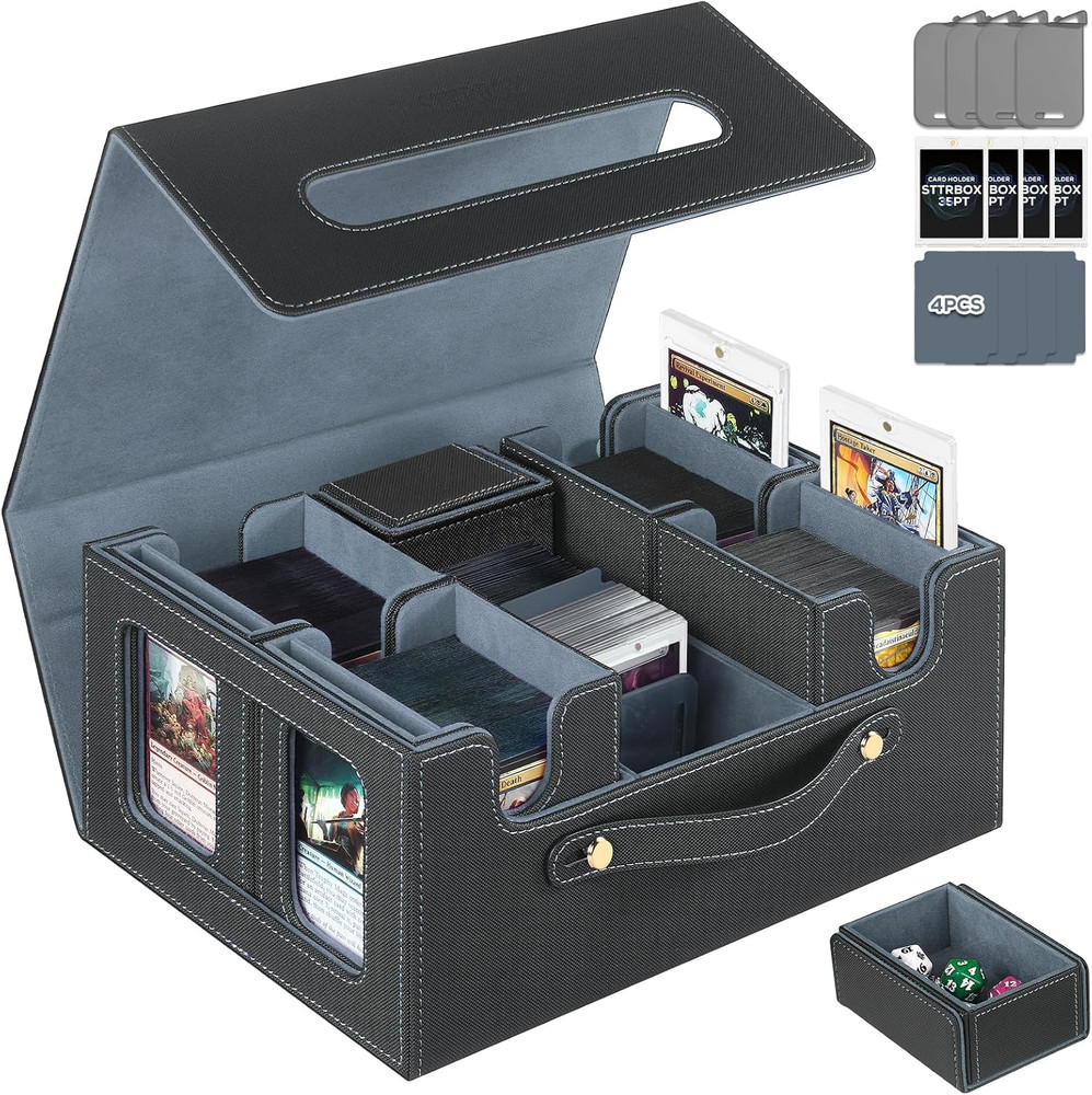 Trading Card Storage Box for MTG, MTG Commander Deck Box，Multi-Purpose Deck Case