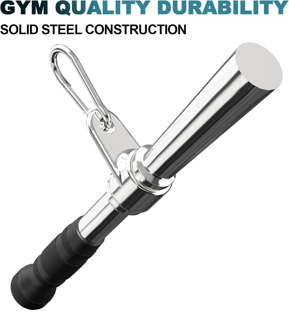 Triceps Pull Down Attachment, Cable Machine Accessories for Home Gym, Lat Pul...