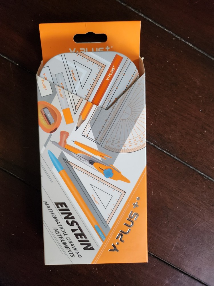 Y-PLUS Math Set with Einstein Design Mathematical Drawing Drafting Tools