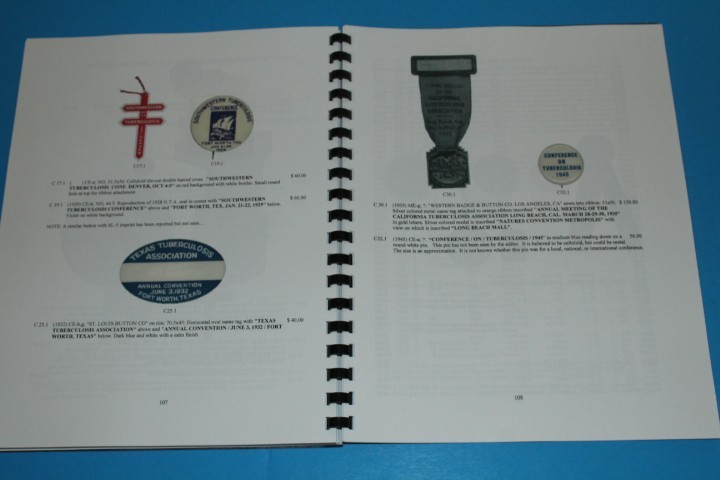 Christmas Seal Buttons and Pins 2nd ed Caprario BlueLakeStamps Great Info!