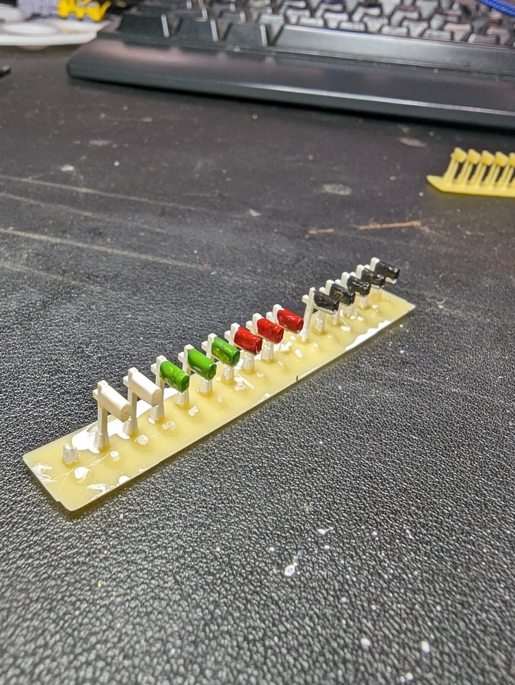 Z Scale Mail Boxes set of 16