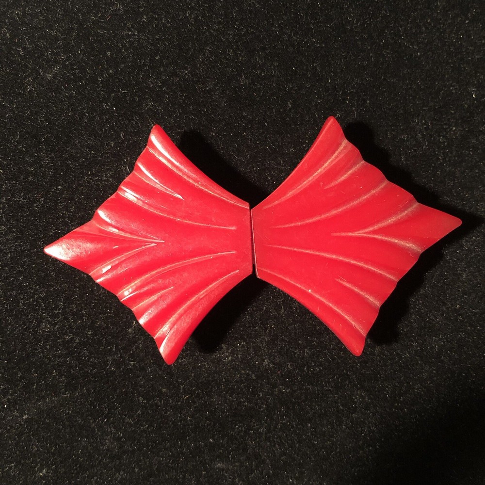 Cherry Red Bakelite Buckle