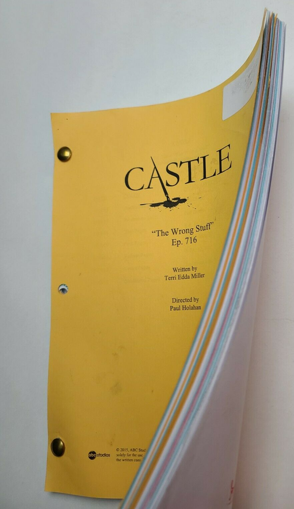 CASTLE / Terri Edda Miller TV Script, Sterling K. Brown "The Wrong Stuff"