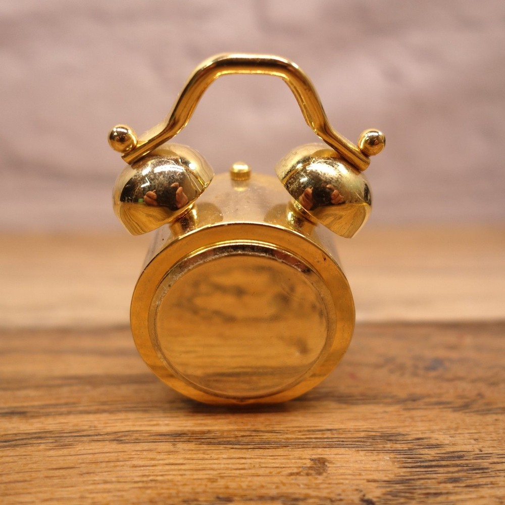 Collezio Mini Brass Clock Miniature Desk Clock