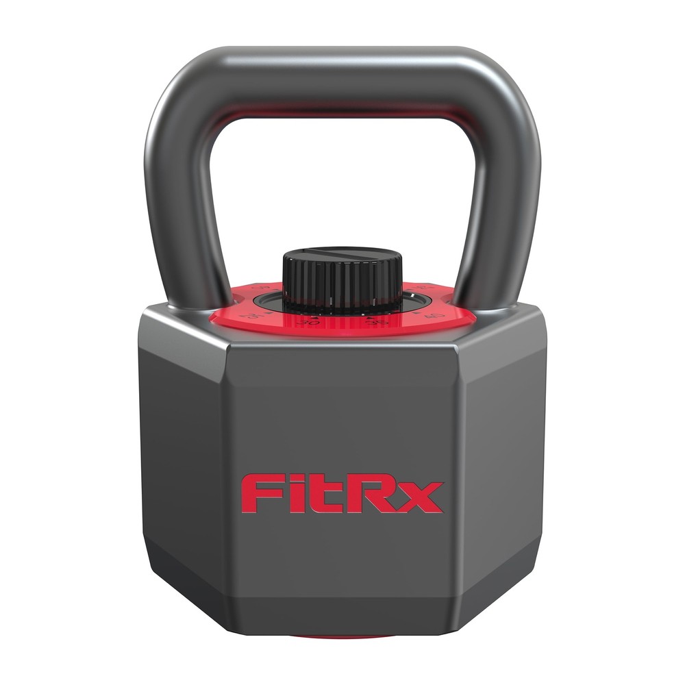 25 lbs SmartStack Wide Handle Adjustable Kettlebell 40lb Full Body Workout Black