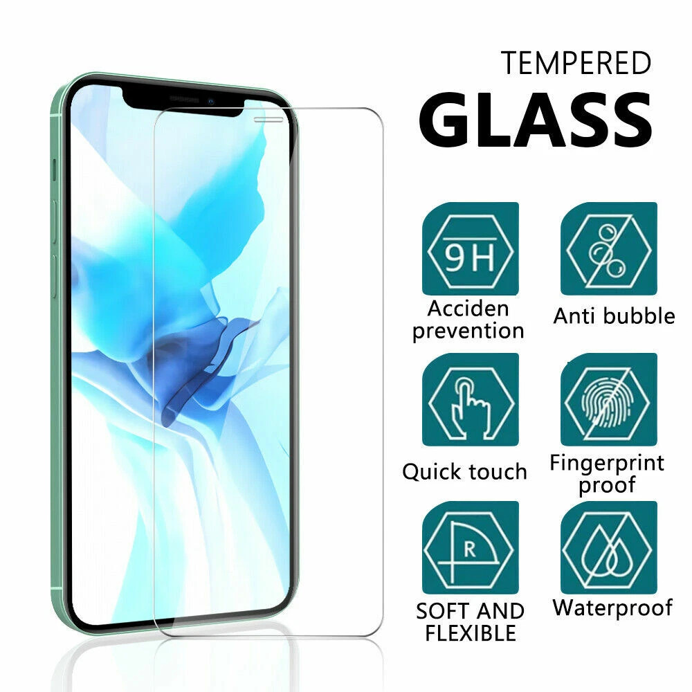 3X Tempered Glass Screen Protector For iPhone 17 16 15 14 13 12 11 Pro Max XR 8