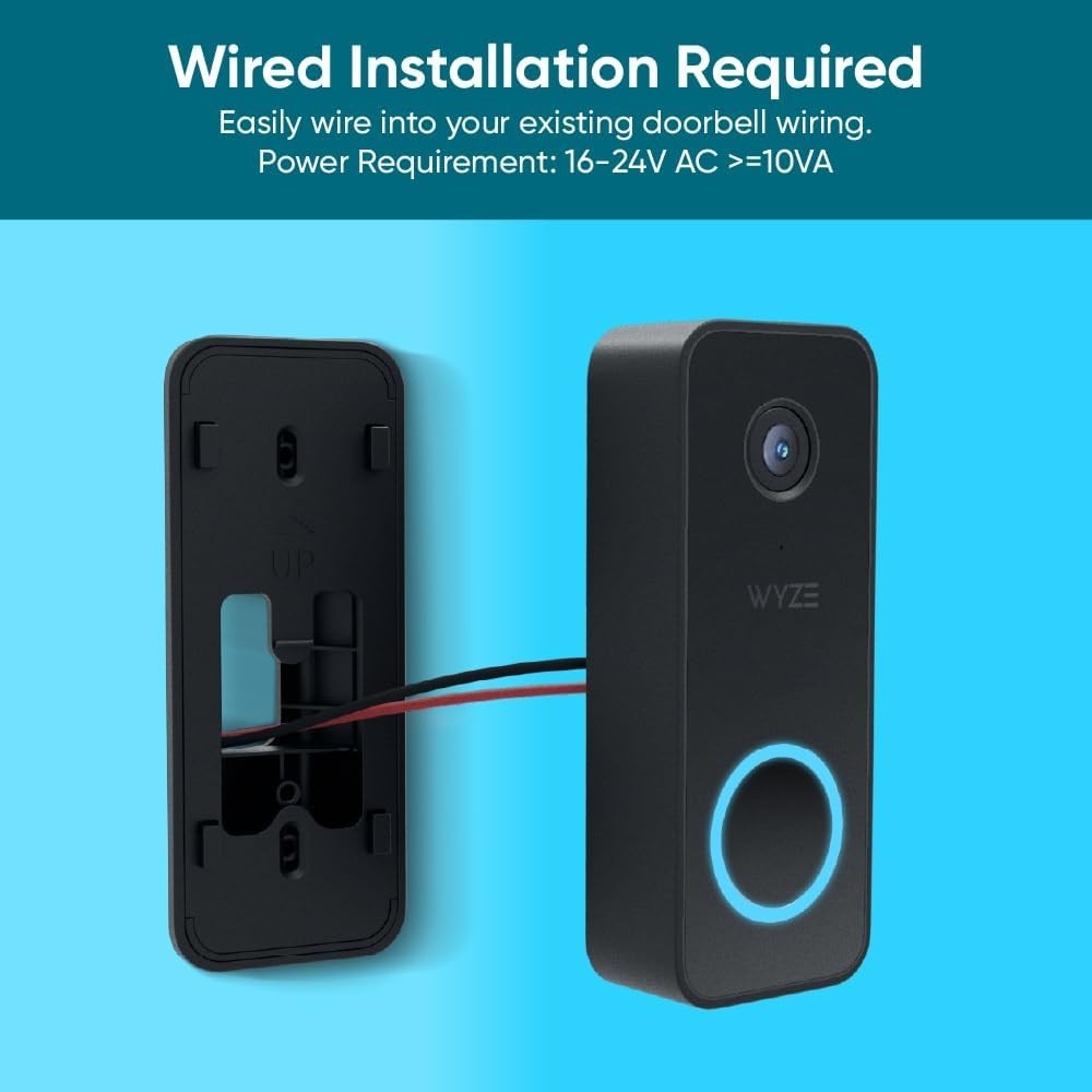 Smart 2-Way Audio Doorbell Camera Night Vision