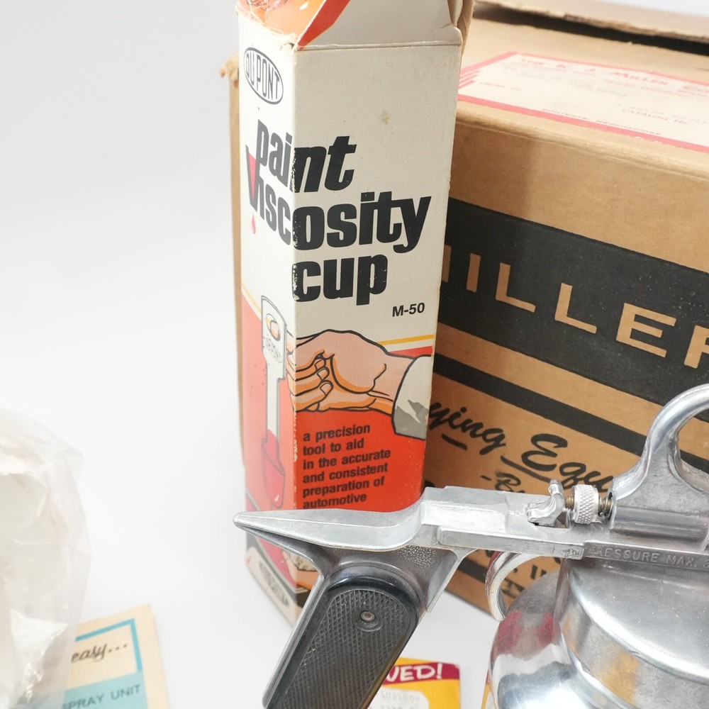 Vintage MILLER Model 2000 Paint Spray System Compressor Accessories - Nice