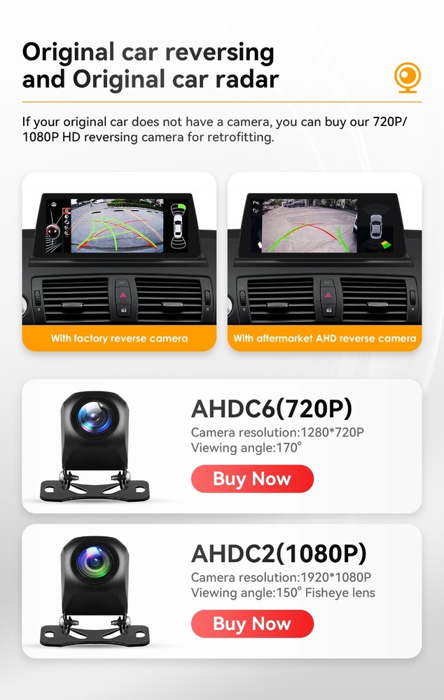 10.25" For BMW E81 E82 E87 E88 Without Screen Android Car Stereo Radio Head Unit