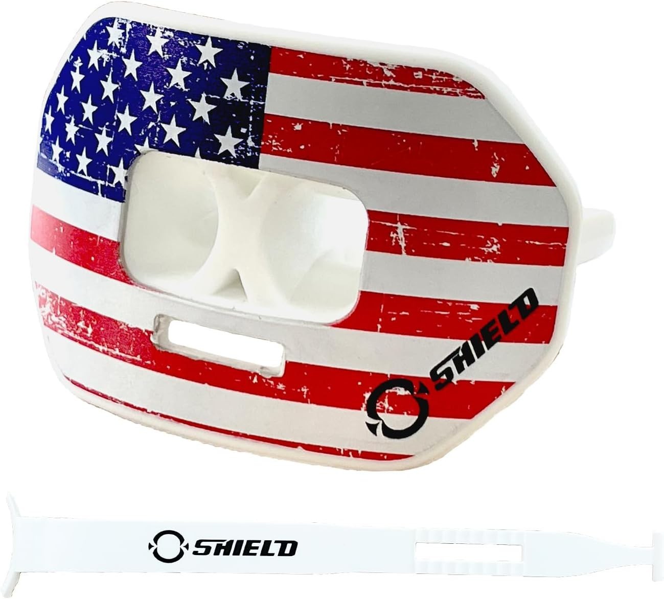 O Shield Mouthguard - American Flag - Vortex Airflow Design for Adult & Youth