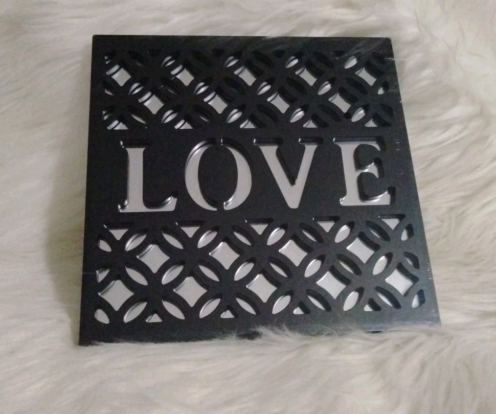 Love Plastic Mirror Hanging Decor  8x8