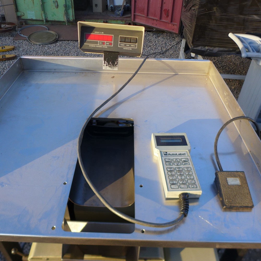 AUTOBAG HS-100 AUTOMATED BAGGING SYSTEM LABEL PRINTER / ACCU SCALE 220