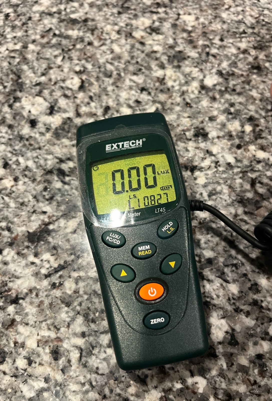 Extech LT45 Color LED Light Meter Digital Lux Foot Candle Tester Industrial Pros