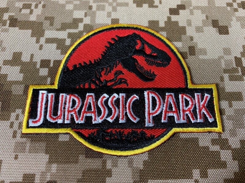 Warrior Jurassic Park Embroidered Patch (RED) WR-PT064