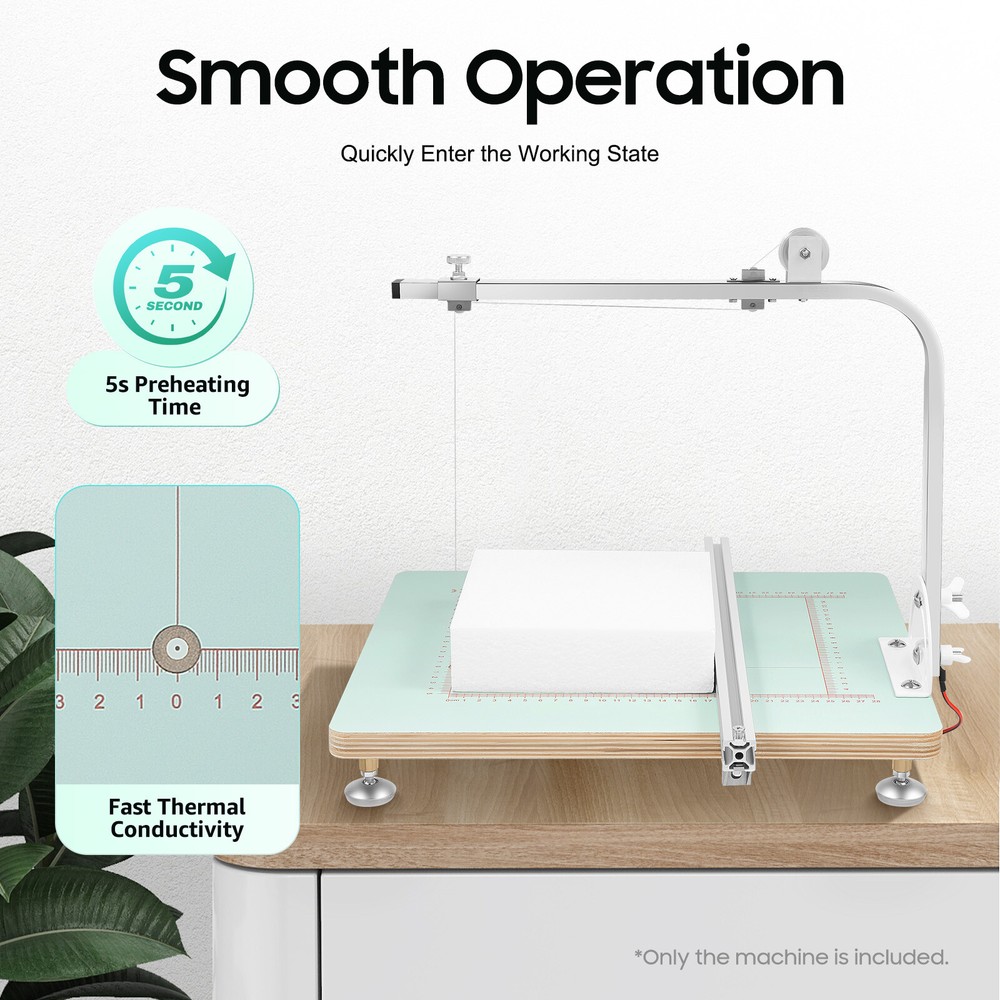 72W Hot Wire Foam Cutter Working Table Tool Sponge Styrofoam Cutting Machine