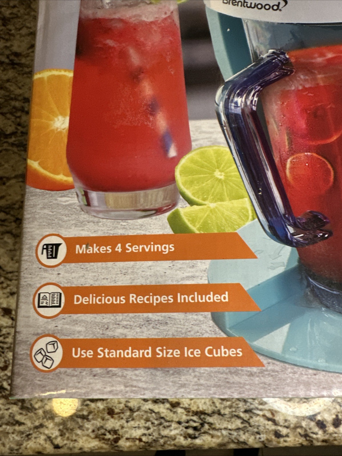 Brentwood TS-1425BL Frozen Drink Machine 45 Watt Baby Blue New