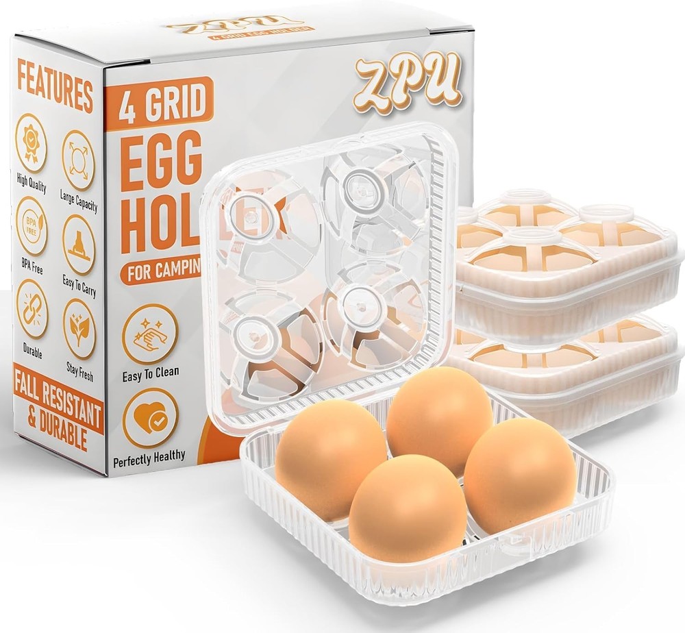 Durable and Stackable Egg Container - Ideal for Outdoor Adventures & Kitchens