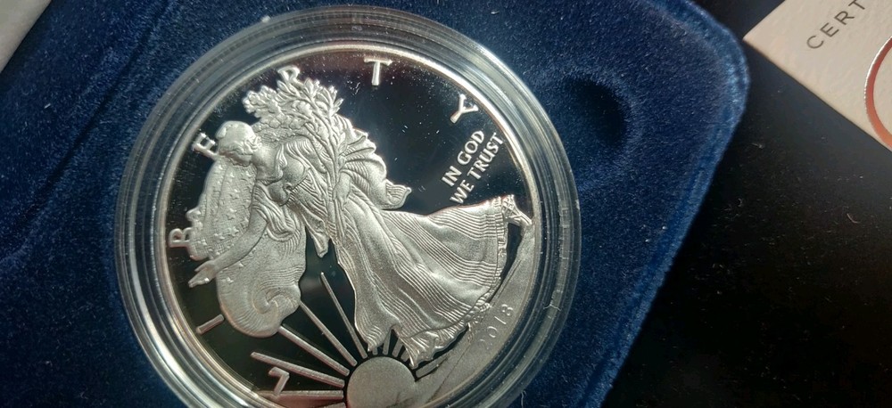 2018-W US Mint Silver Eagle PROOF Coin in OGP