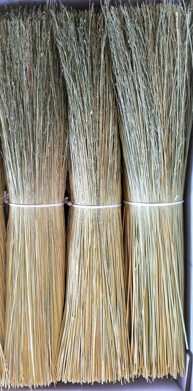 Broomcorn 20 inch length 1 pound bundle of outsides/hurl 