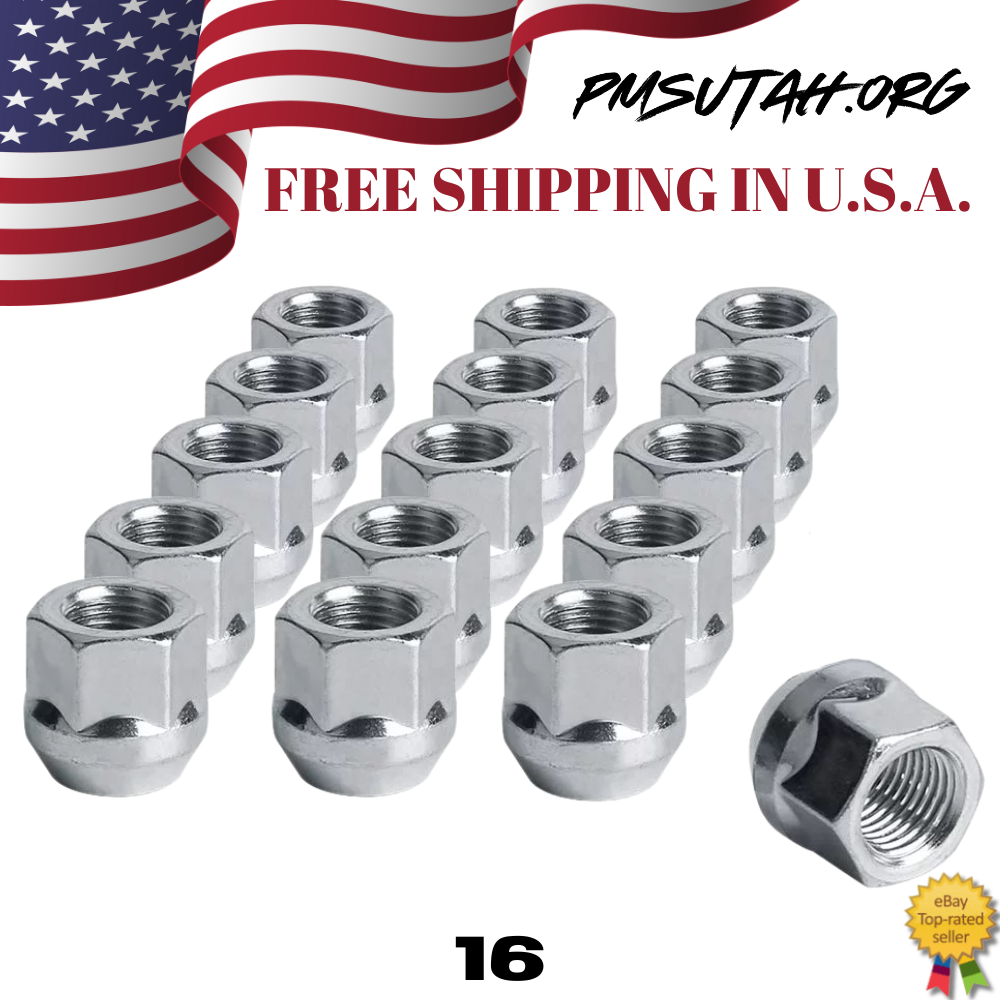 16 ATV Tapered Lug Nuts 12 x 1.25 Thread Pitch Chrome UTV Kawasaki Mule Pro 2510