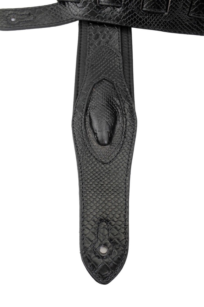 Walker & Williams SF-06 Black Snake Pattern Strap with Snakehead