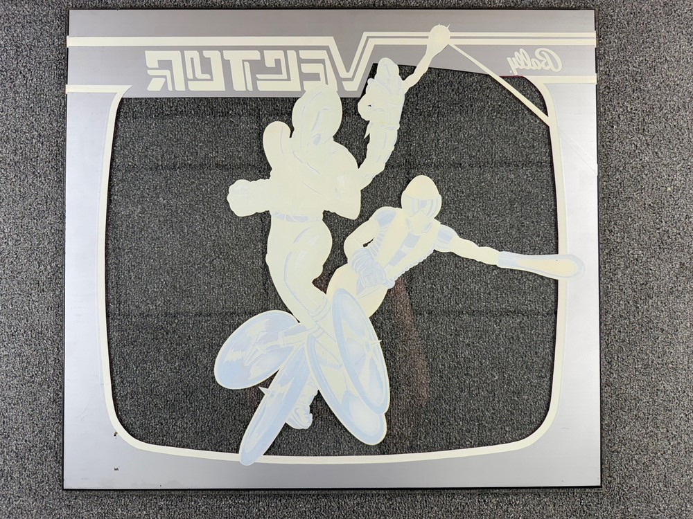 Bally Vector Pinball Machine Game Backglass Outer ORIGINAL