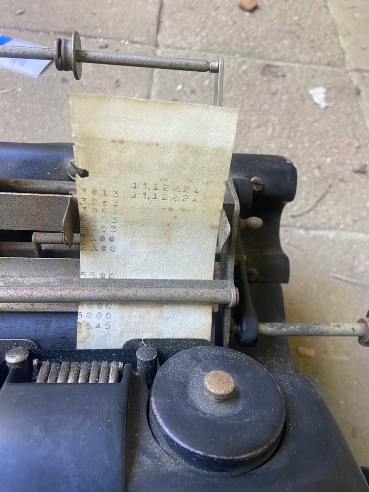 1Burroughs Portable Adding Machine, Antique Vintage