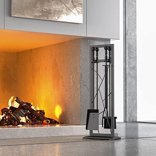 Fire Beauty Fireplace Tools Sets 5 Pieces Wrought Iron Fire Tool Set with