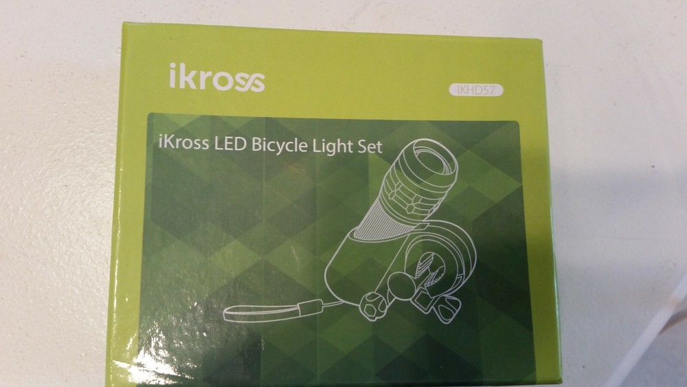 iKross LED Bicycle Front Light Set