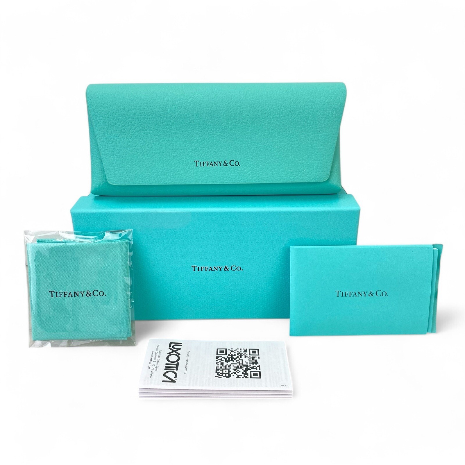 New Tiffany & Co. Eyeglasses/Sunglasses Case w/Box, Case, Cloth & Certificate