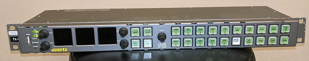 Evertz CP-1024E Quartz Router Control Panel, Rackmount Unit