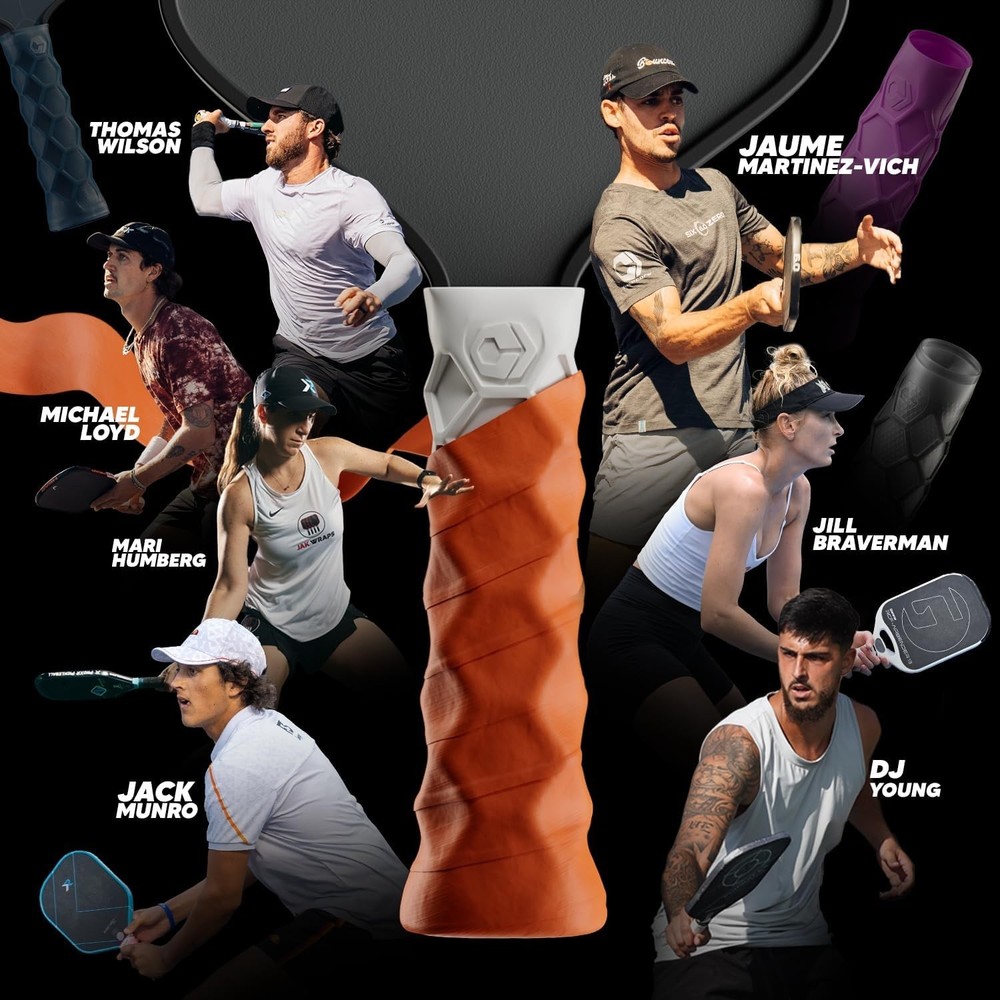 Hexagonal Pattern Pickleball Grip - Medium Softness