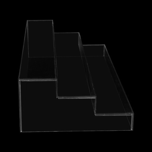3 Tier Large Acrylic Display Riser Clear Perfume Organizer Stand Desktop Storage