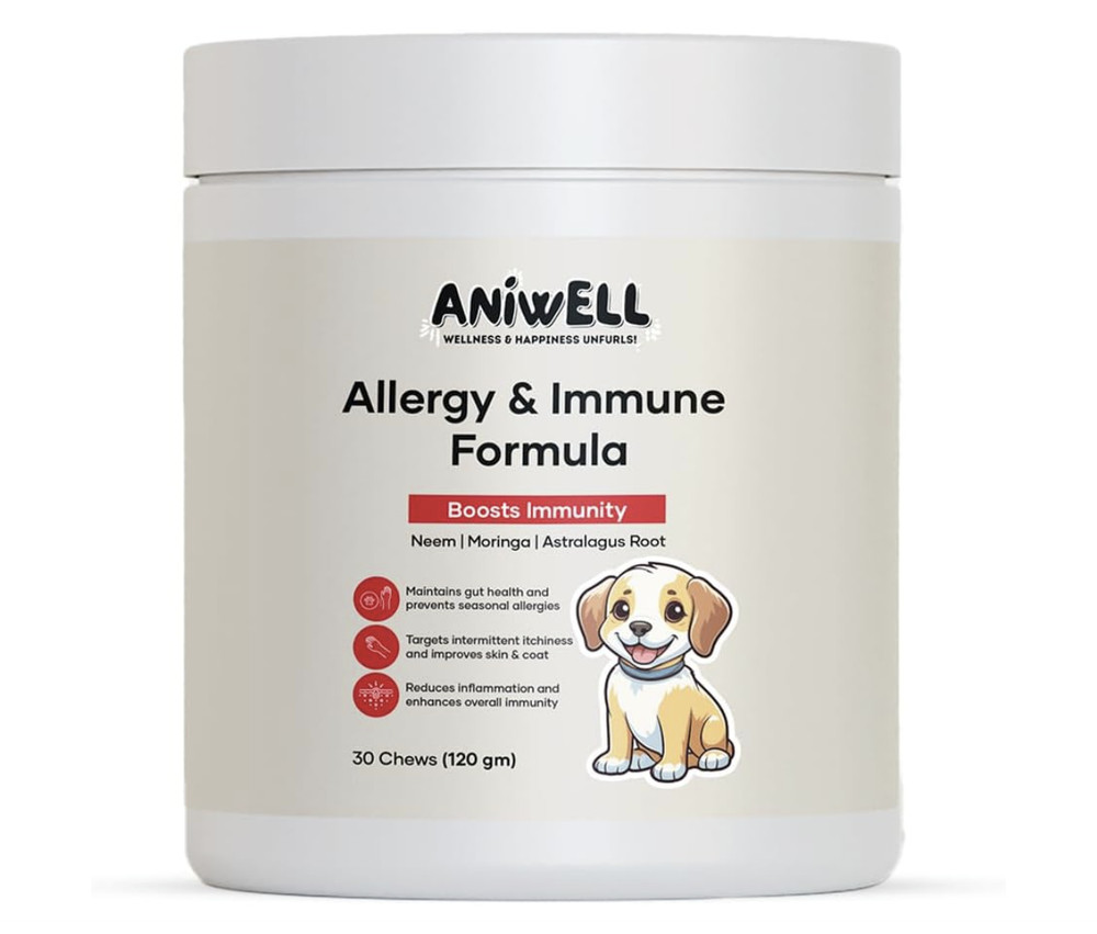 Aniwell Allergy & Immune Formula: Powered by Neem, Moringa, Turmeric