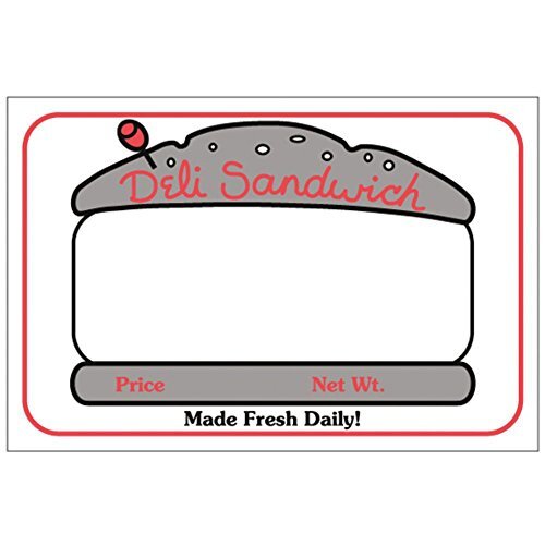 HUBERT® Write-in Deli Sandwich Food Information Labels - 3"L x 2"H