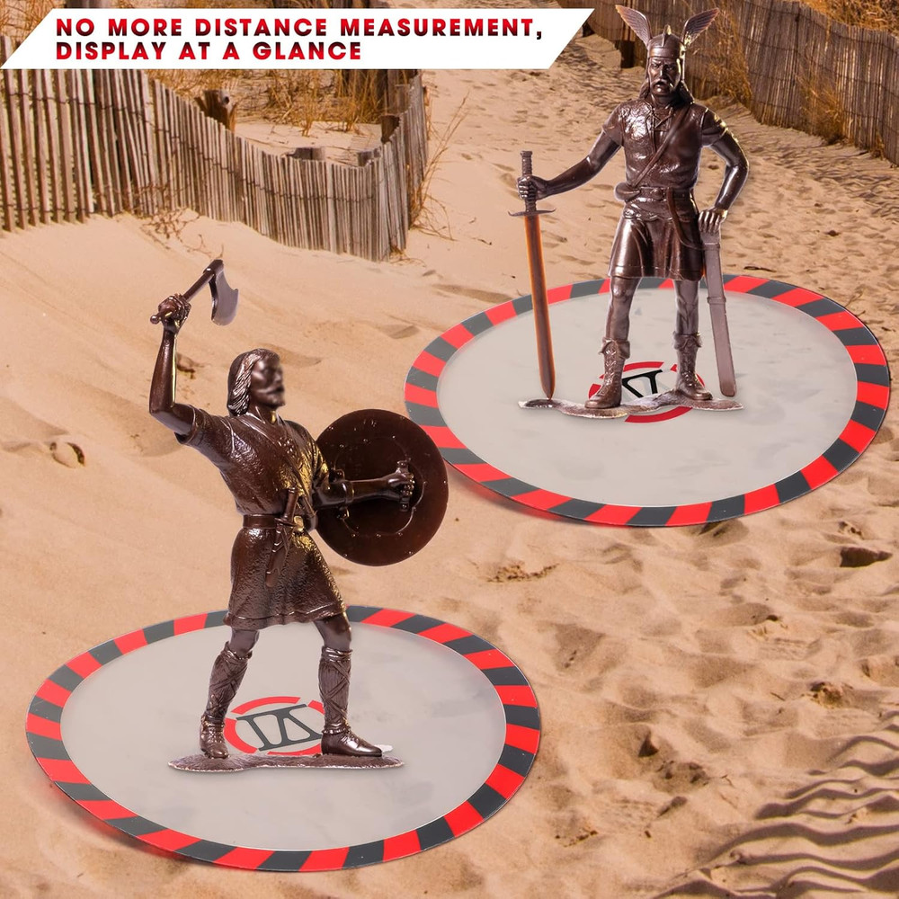 Libima 6 Pcs Objective Point Markers round PVC Objective Marker Gaming Accessory