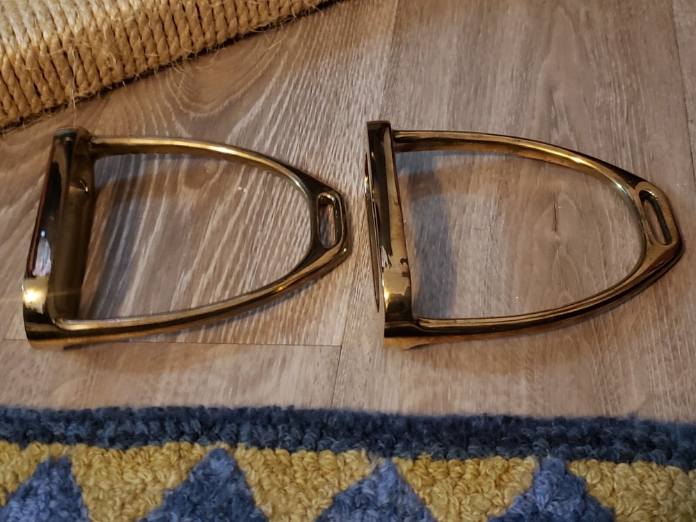 Brass Stirrups and Loose Ring Snaffle Bit