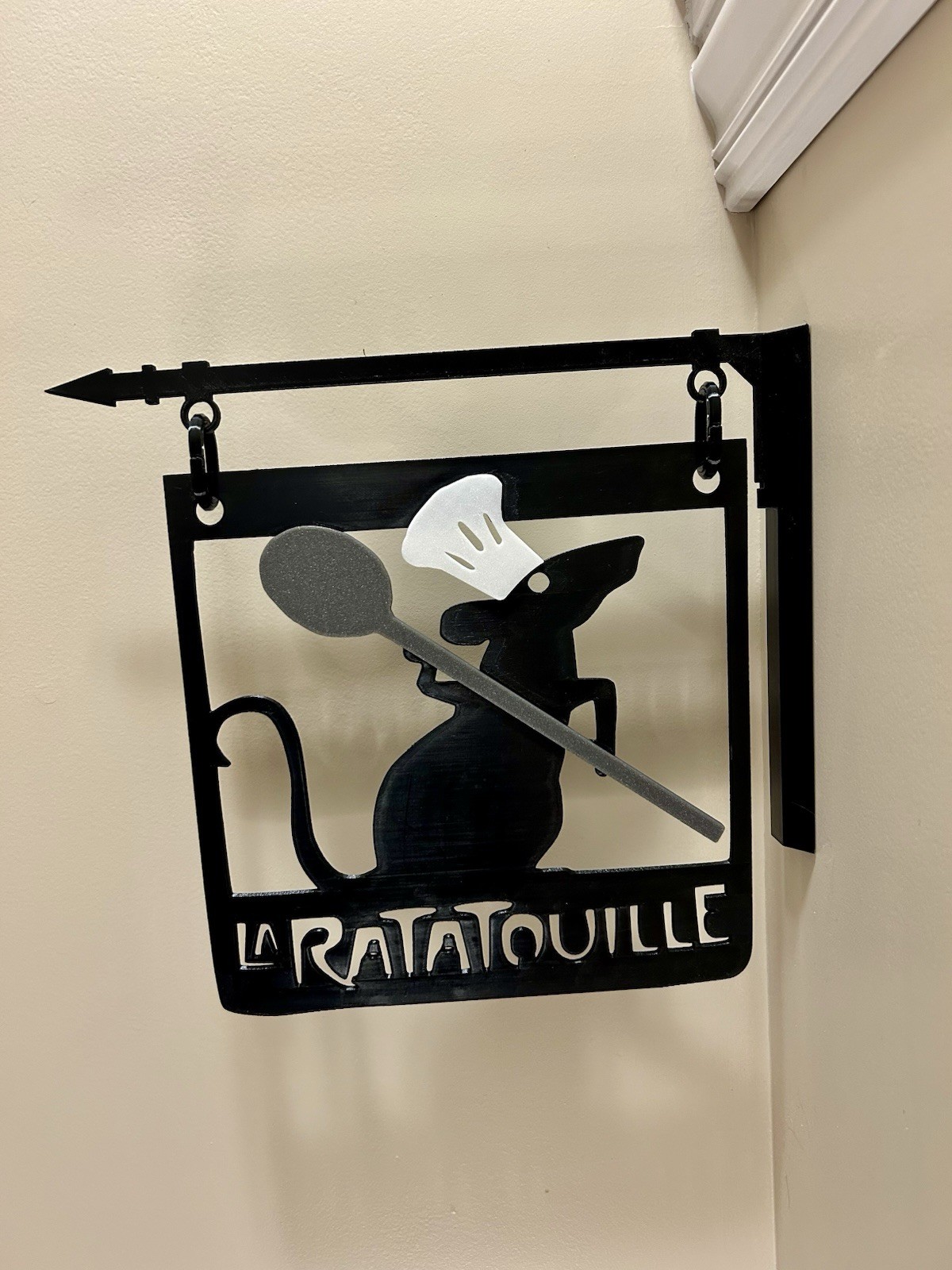 La Ratatouille Sign Disney Kitchen Wall Art Remy Chef Decor French Bistro Gift