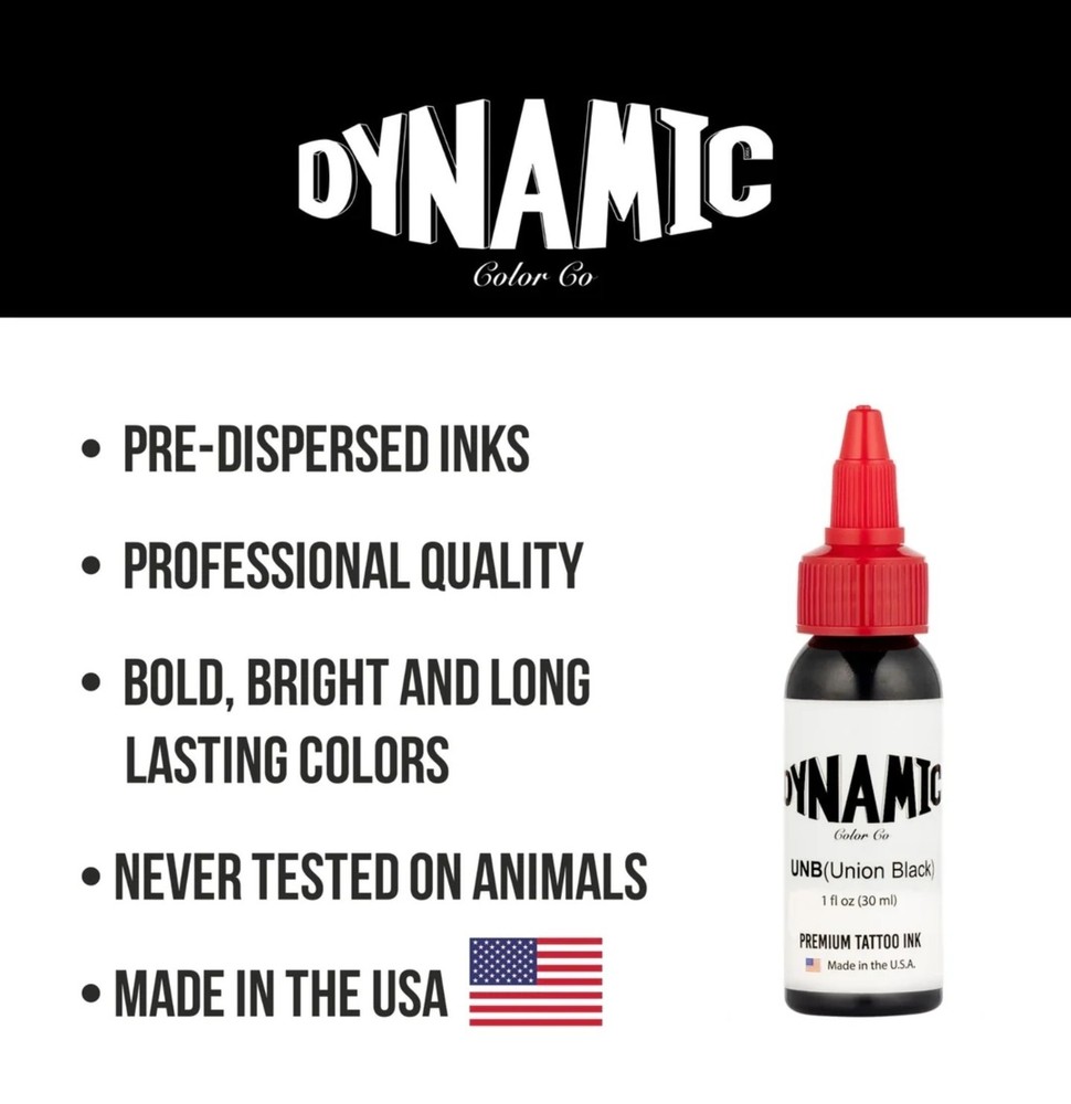 Dynamic Union Black Tattoo Ink