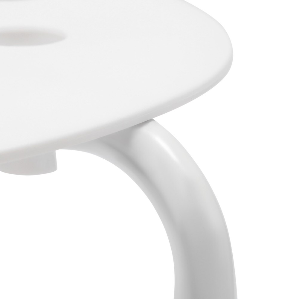 Stack Stools White Chairs for Classroom Students Seats 17.7in Office Home 10PCS