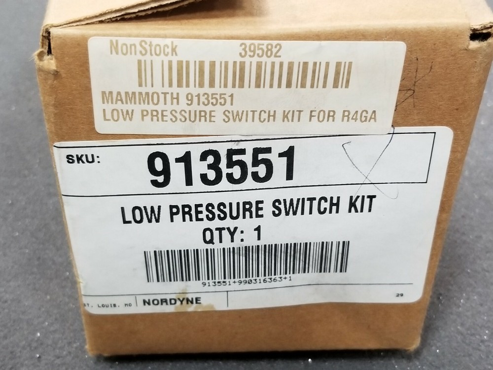 Nordyne Low Pressure Switch Kit 913551