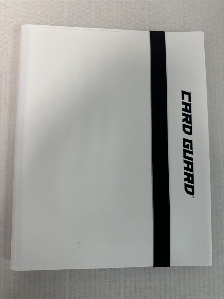 CardGuard Trading Card Folio 9 Pocket Side Loading Binder White
