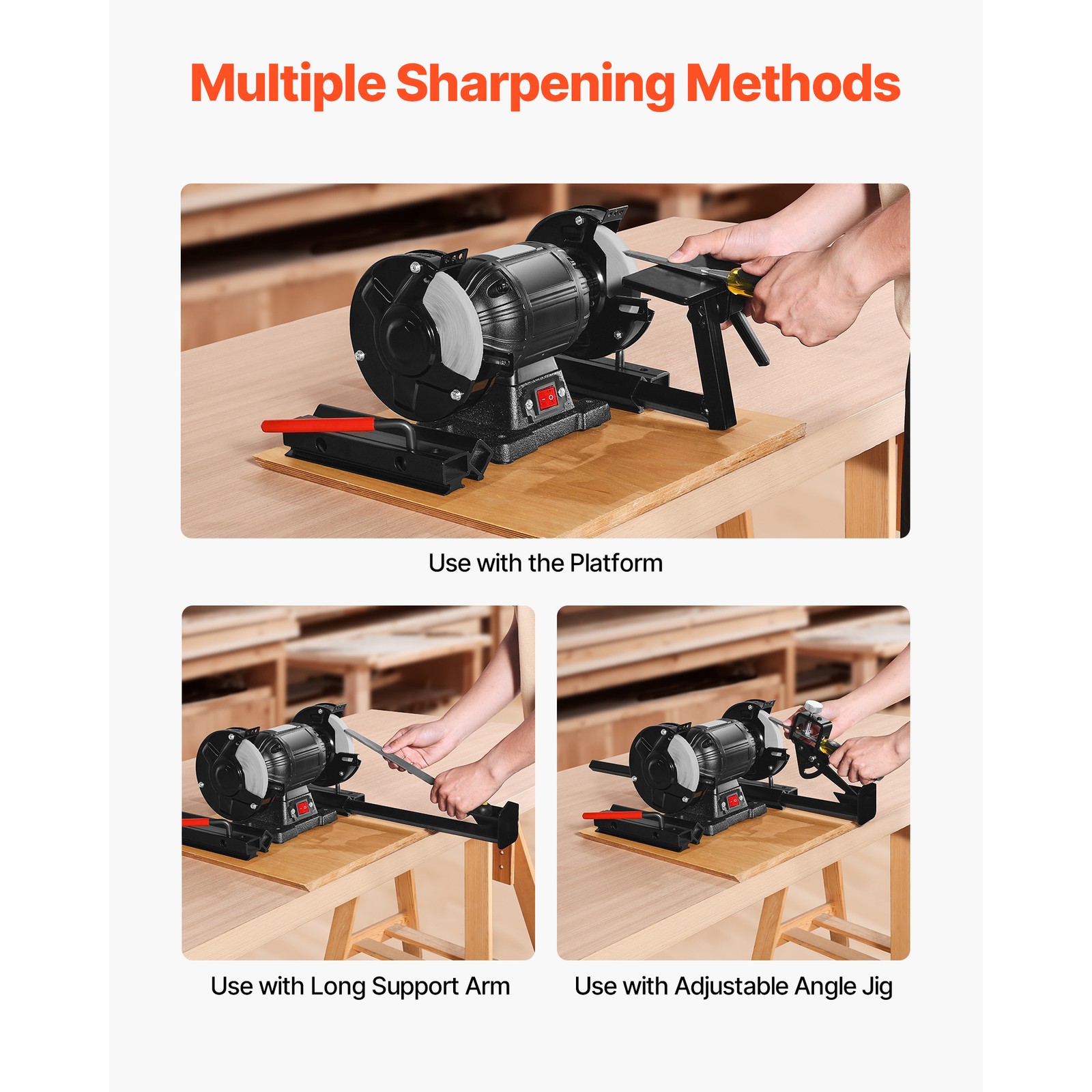 Multi-Grind Sharpening System Vari-Grind Jig for 6" & 8" Bench Grinders