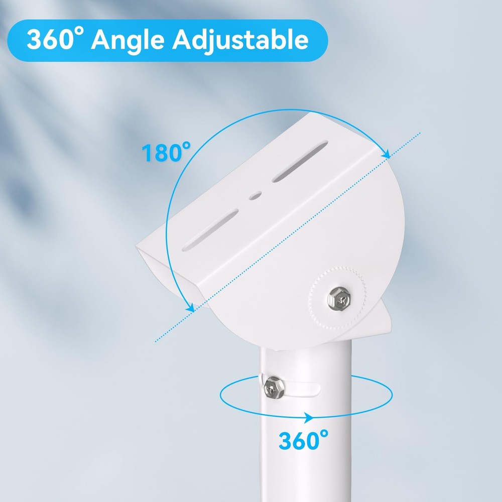 Universal Solar Panel Wall Mount Bracket - 30cm L-Shape Mount with Adjustable...